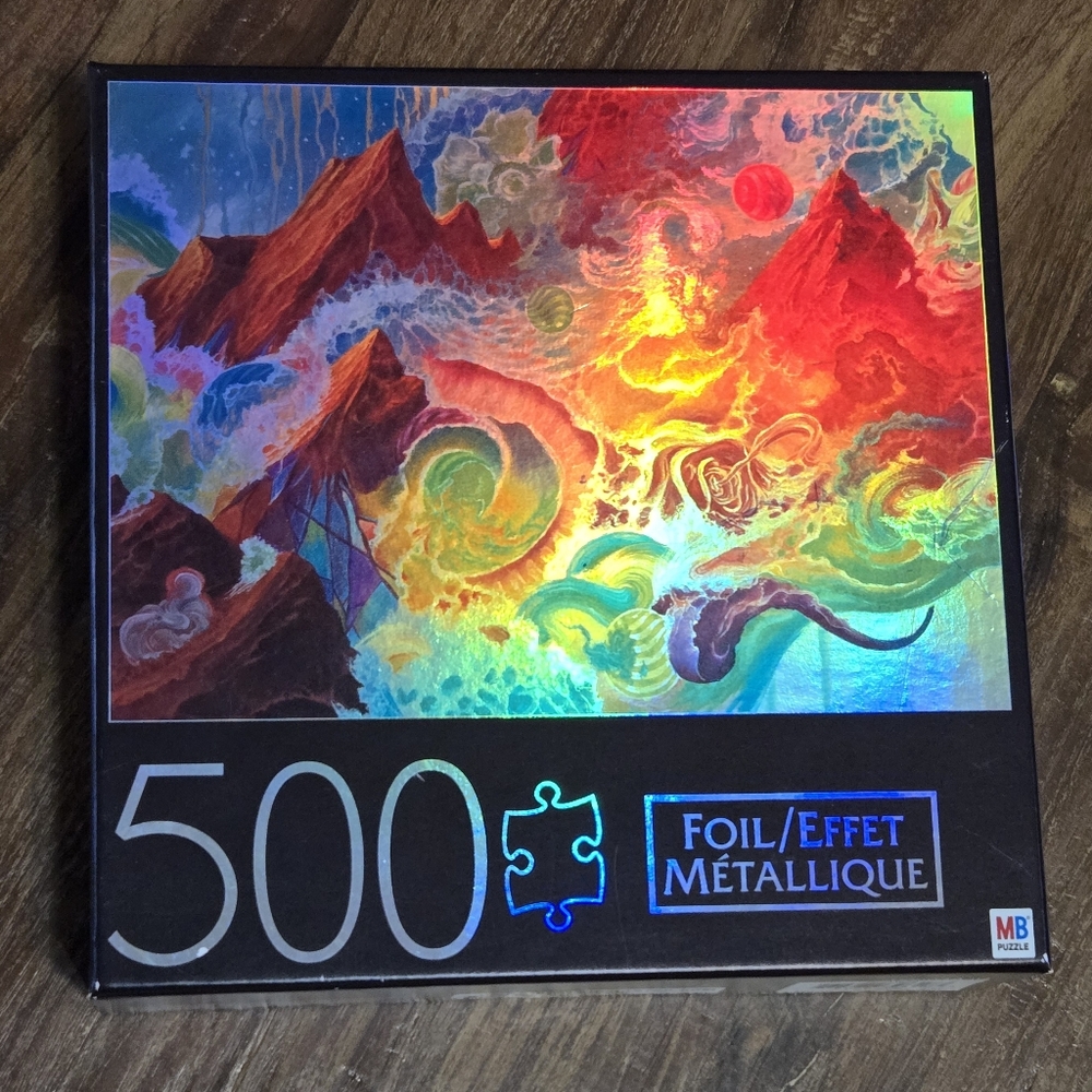NEW 500 Piece Foil Metallic Puzzle